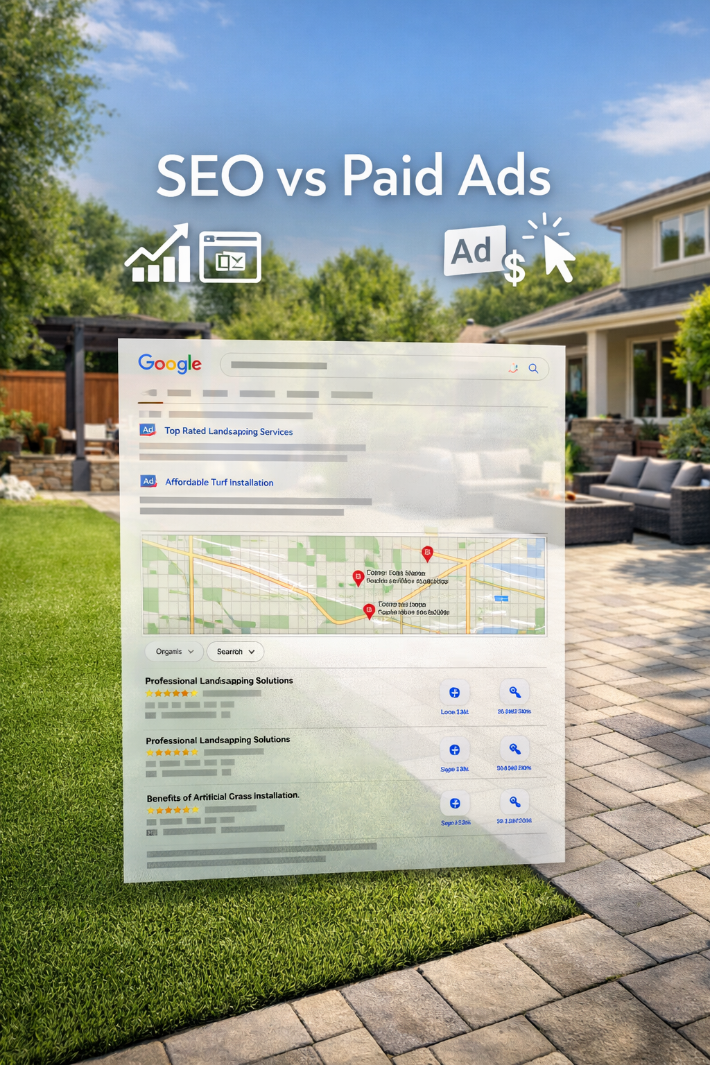 Artificial Grass and Pavers Merketing